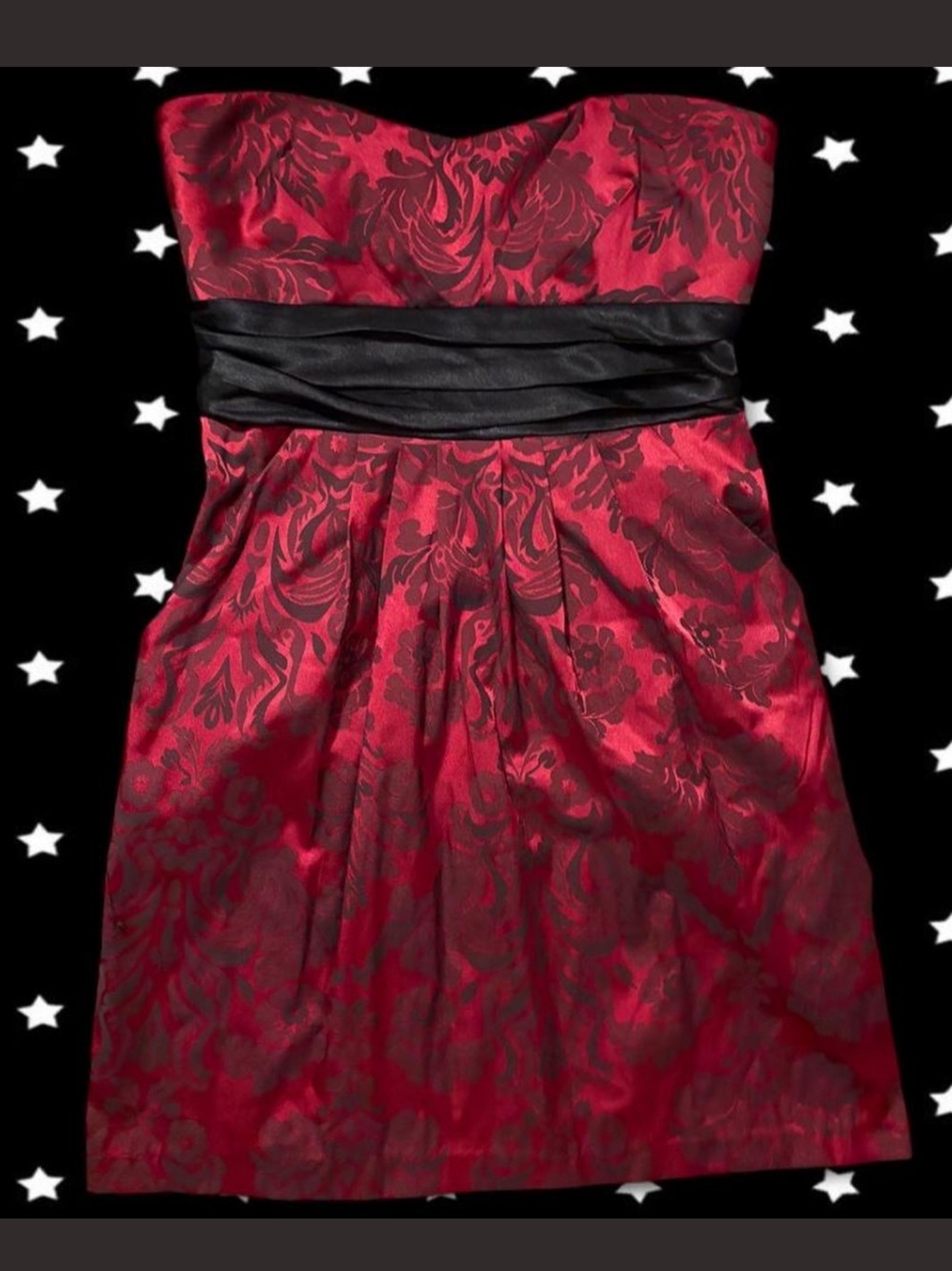 Y2K Red Floral Mini Dress